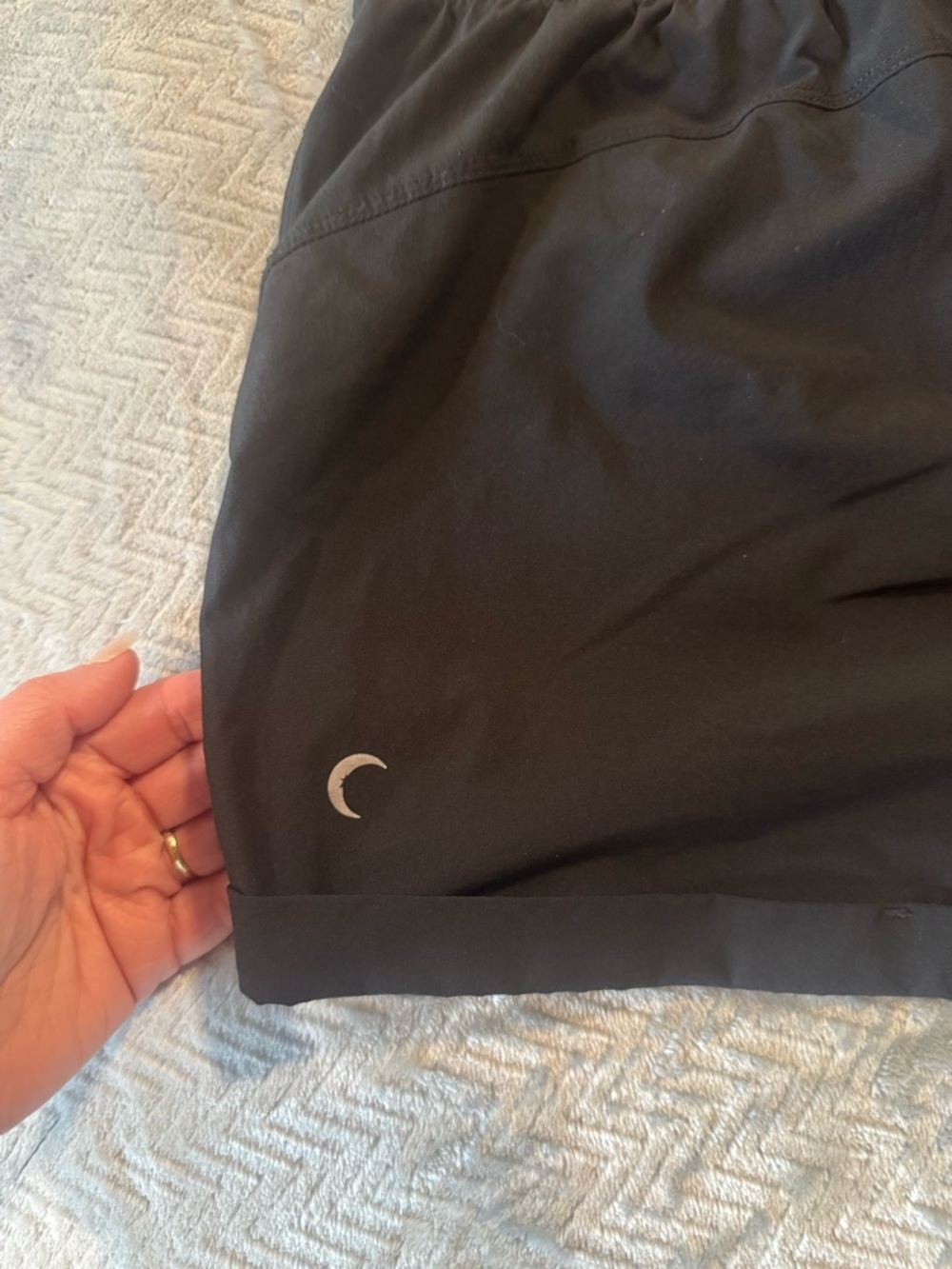 Zyia Active Black Running Shorts Built In Liner Reflective Logo Sz XXL/14 - Picture 5 of 6